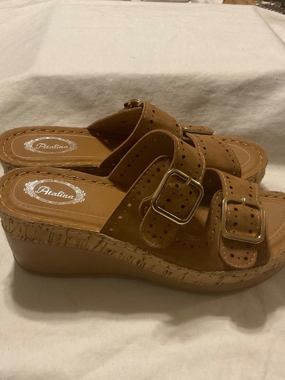 Tan Atalina Shoes size 8
